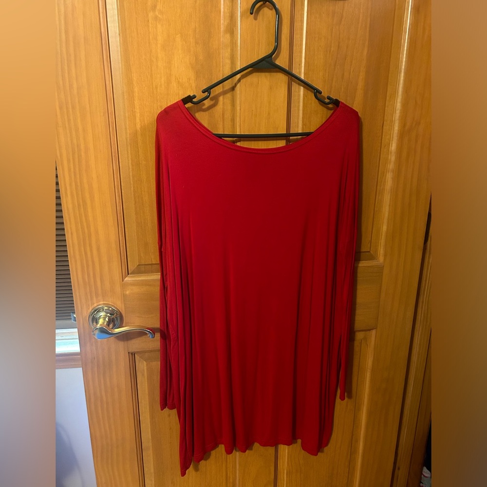 Red Piko Tunic